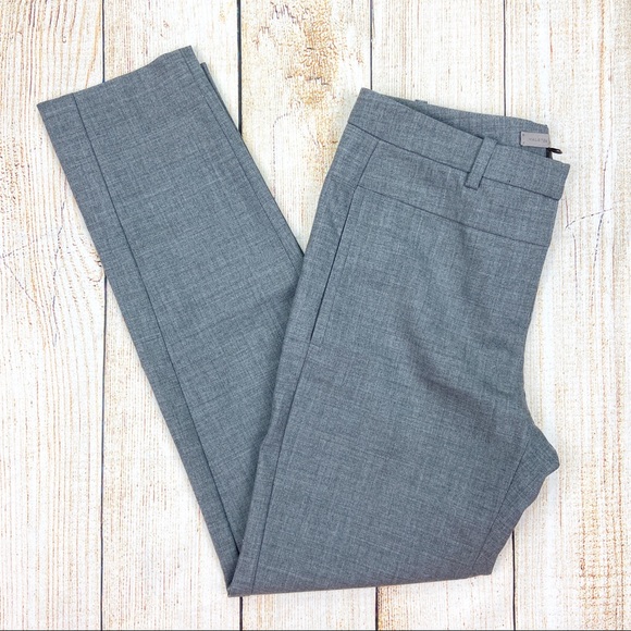 HALSTON HERITAGE Gray Slim Ankle Pants - Picture 3 of 7